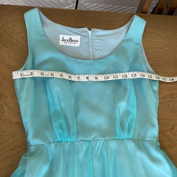 Vintage Jack Bryan 1960's Blue Chiffon Gown - Picture 10 of 11